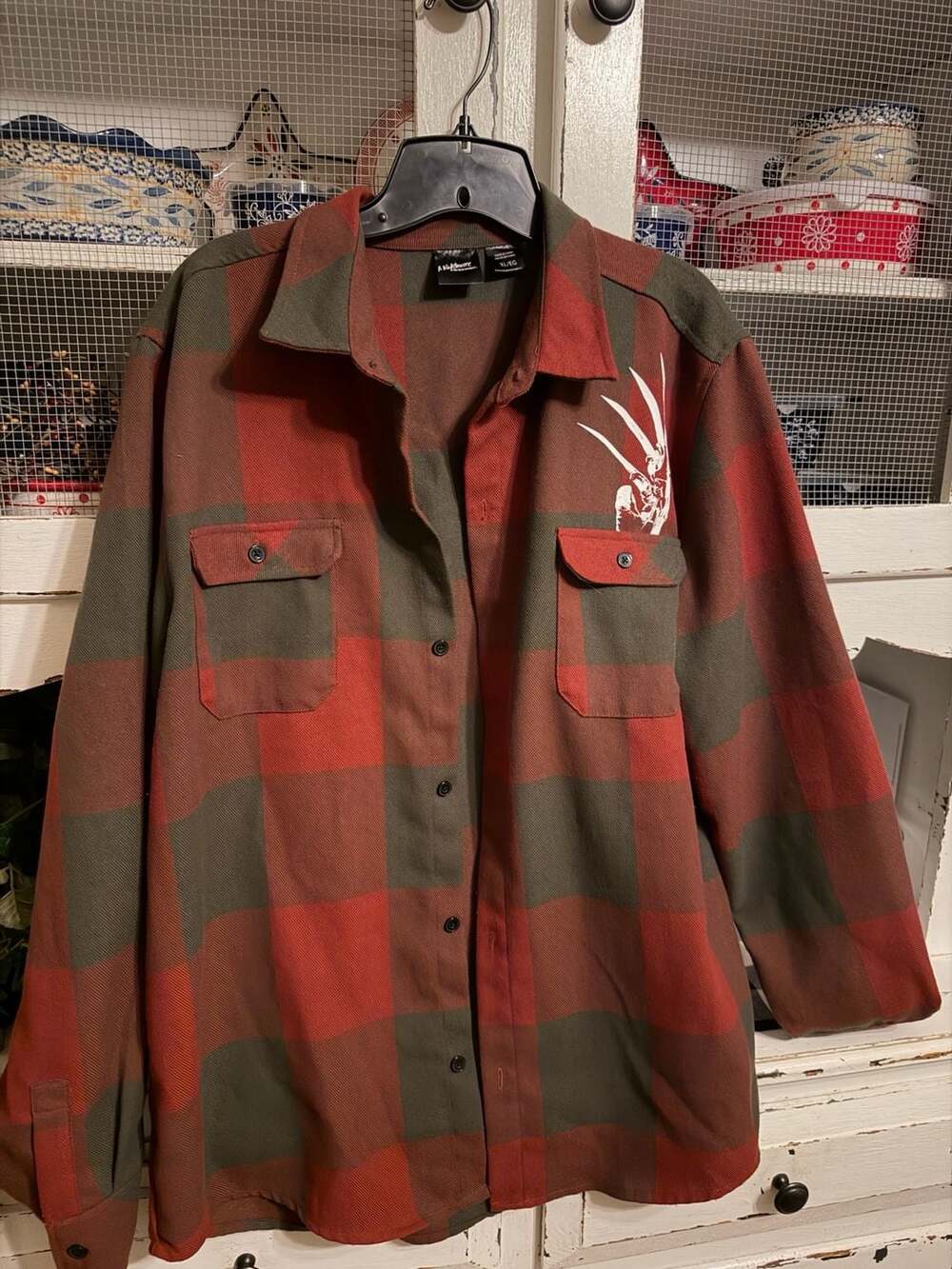 A Nightmare on Elm Street Welcome to My Nightmare Plaid Flannel Shirt